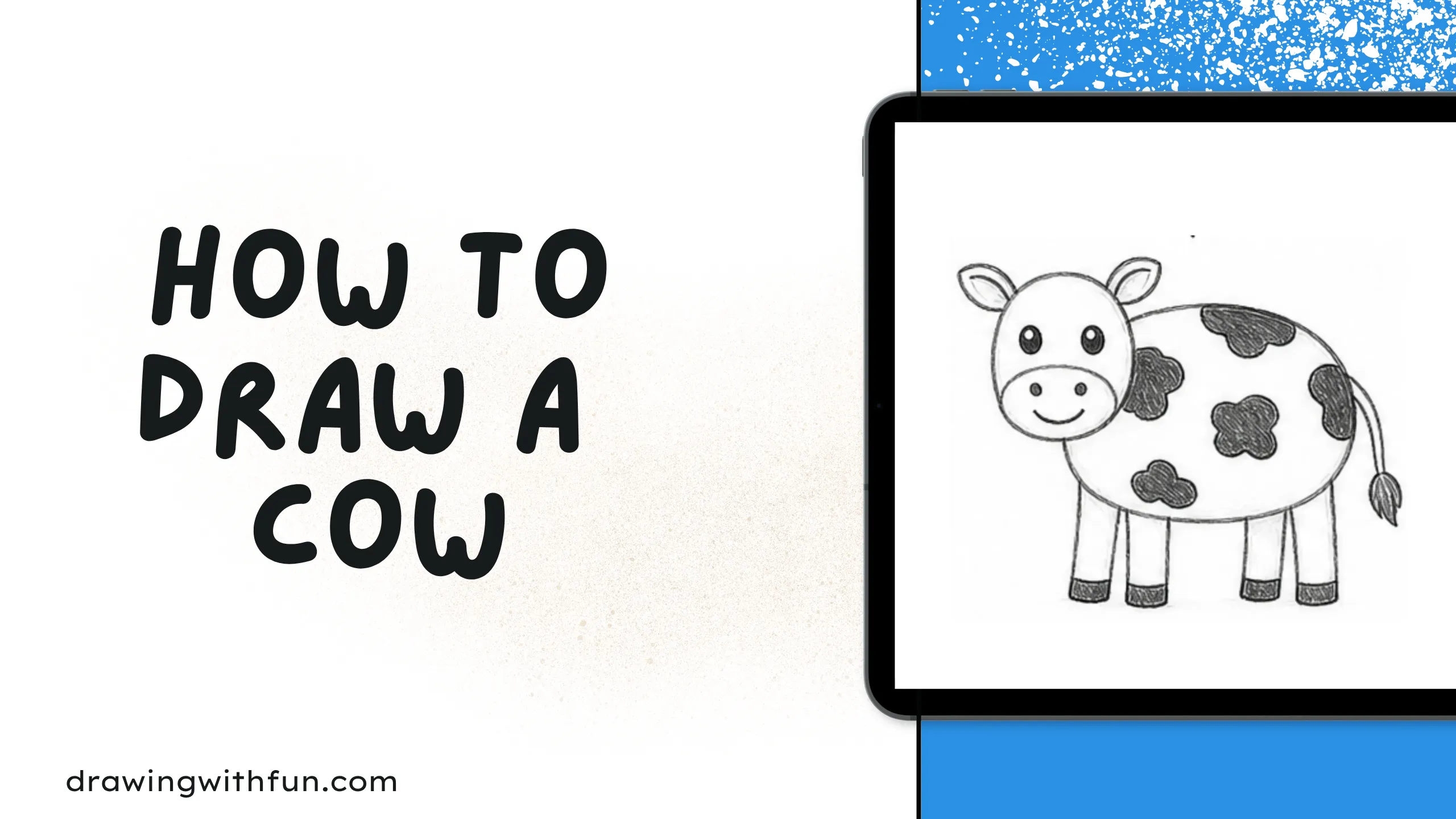 How to draw a cow