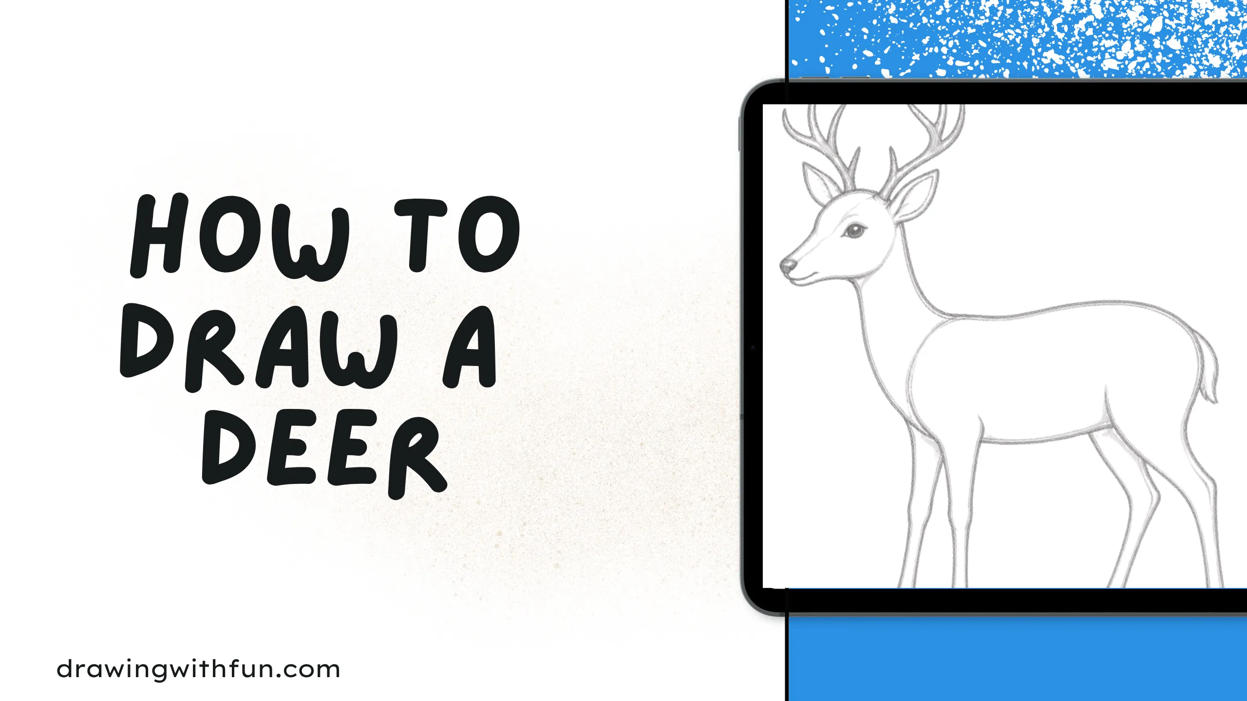 How to draw a deer