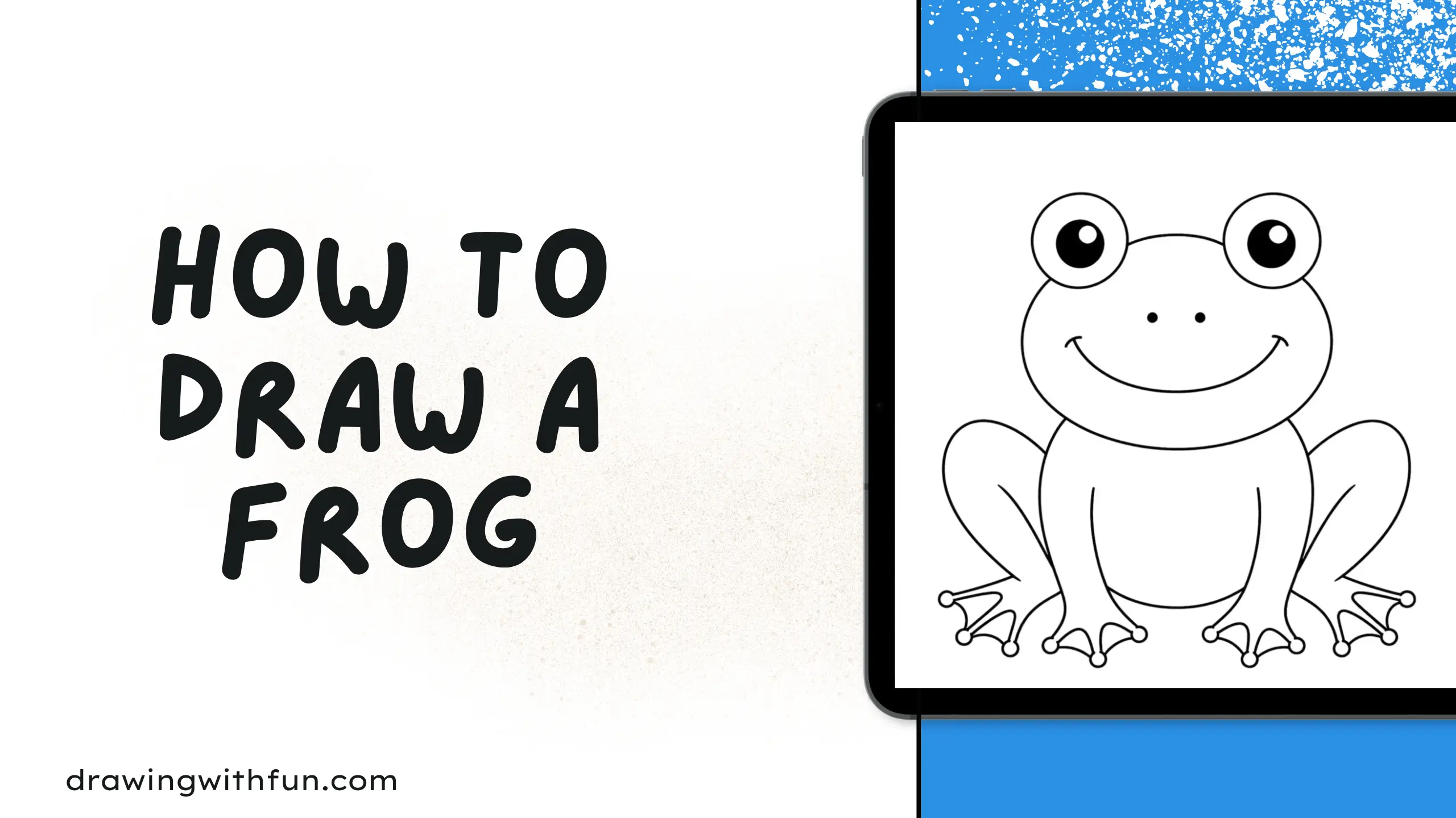 how to draw a frog