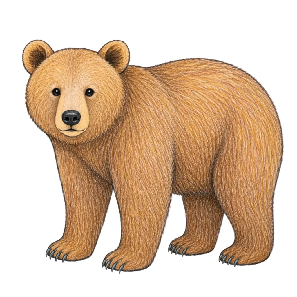 step 10 color your bear and background