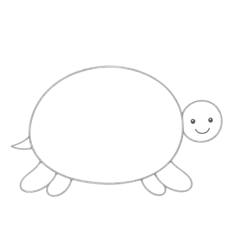 step 5 draw the face