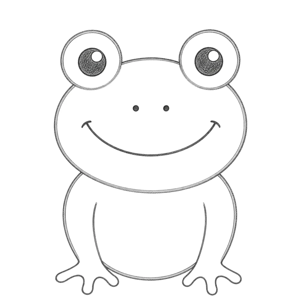 step 5 draw the front legs