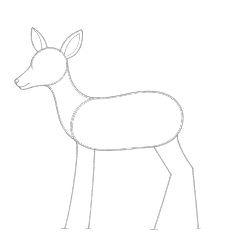 step 7 draw the legs