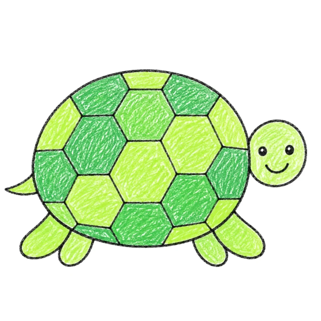 step 8 color your turtle