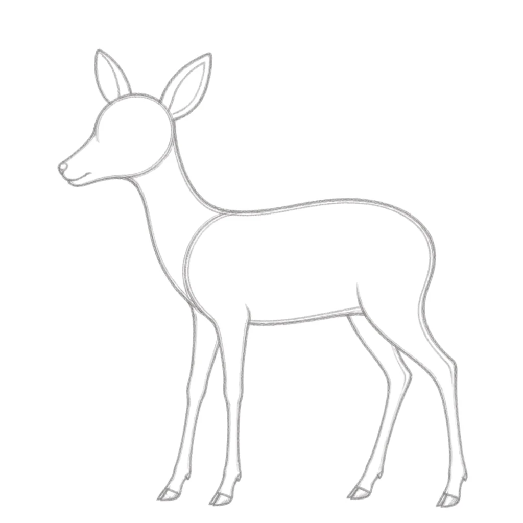 step 8 shape the legs and add hooves