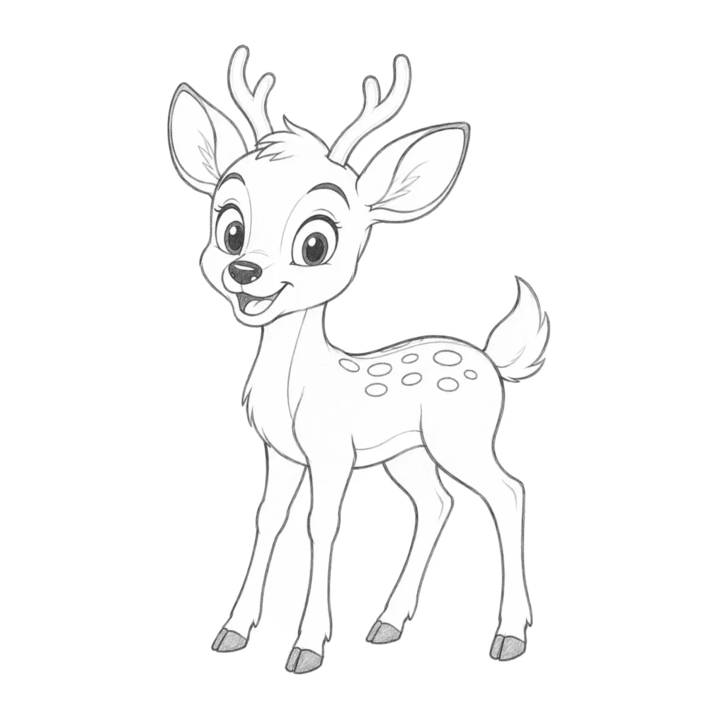 cartoon deer