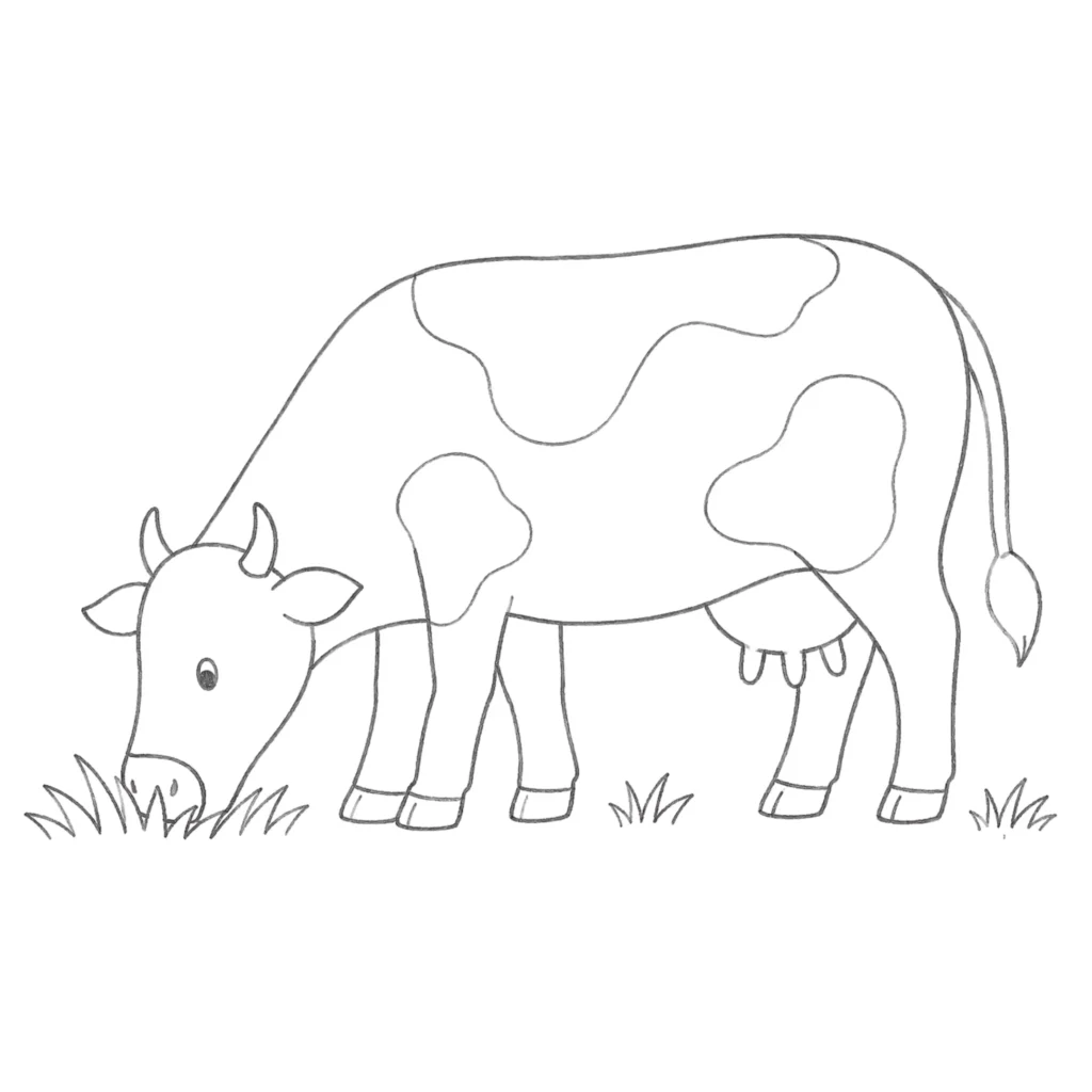 grazzing cow