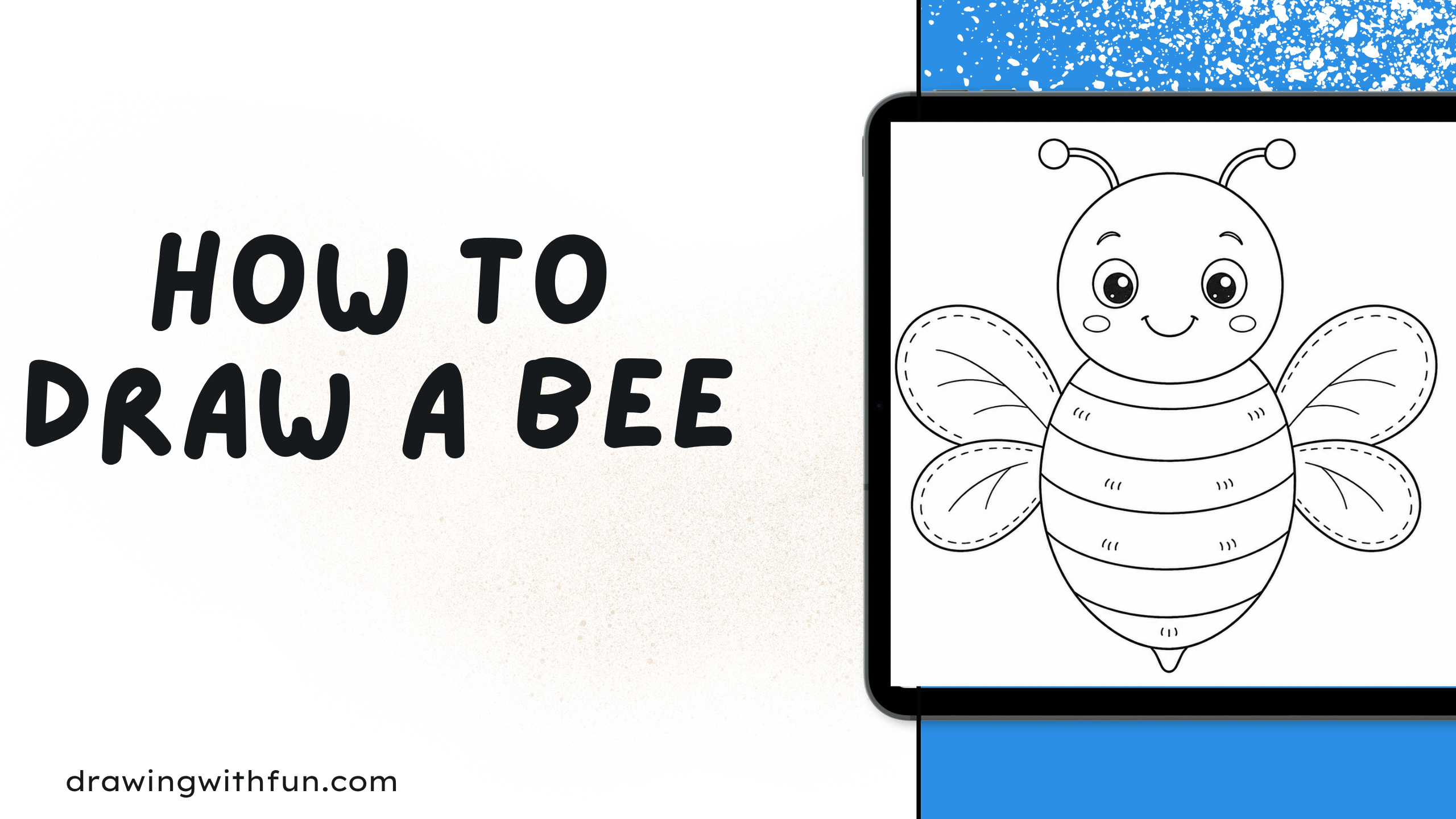 How to draw a bee