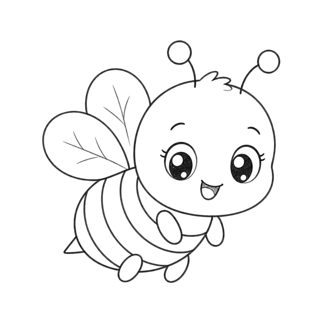 Baby bee drawing 