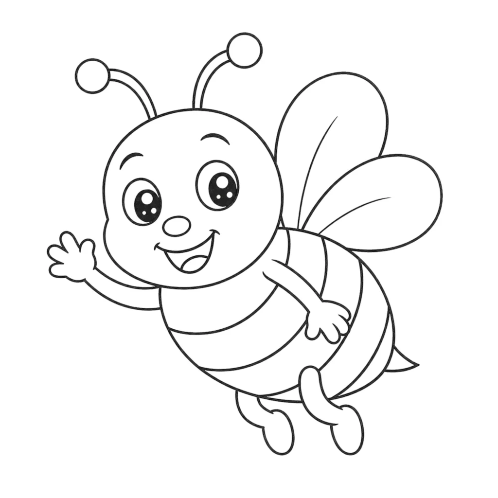 Cartoon bee drawing