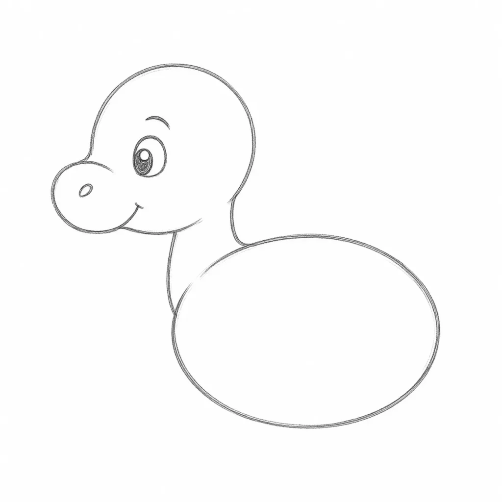 Step2: Draw the dragon's body