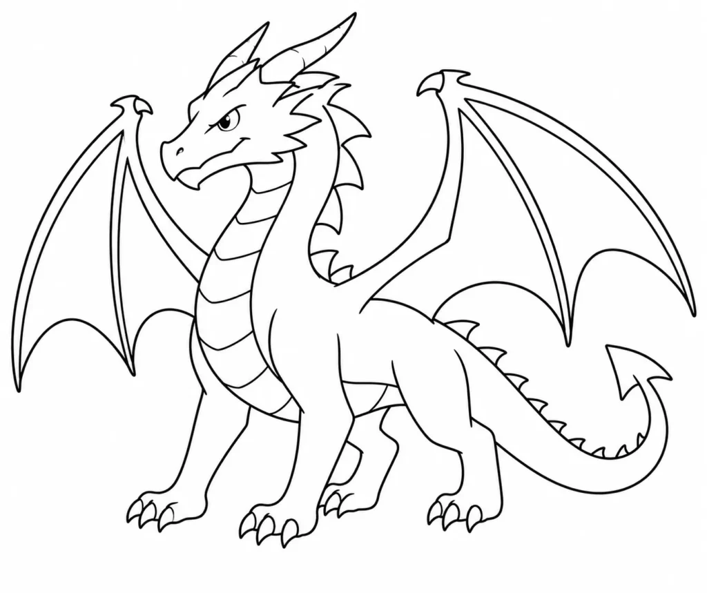 Cool dragon drawing