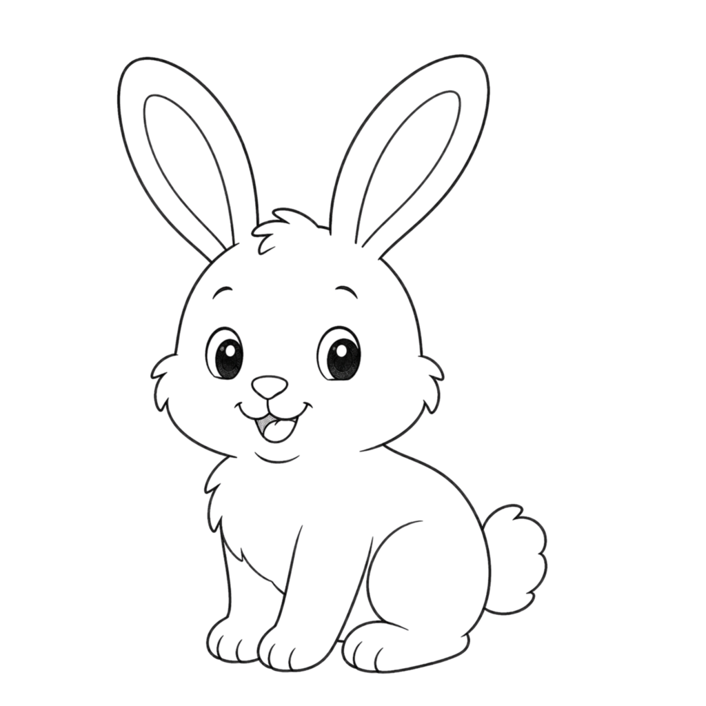 Cute bunny rabbit drawing