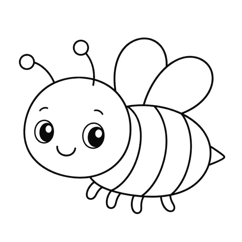 Cutee bee drawing