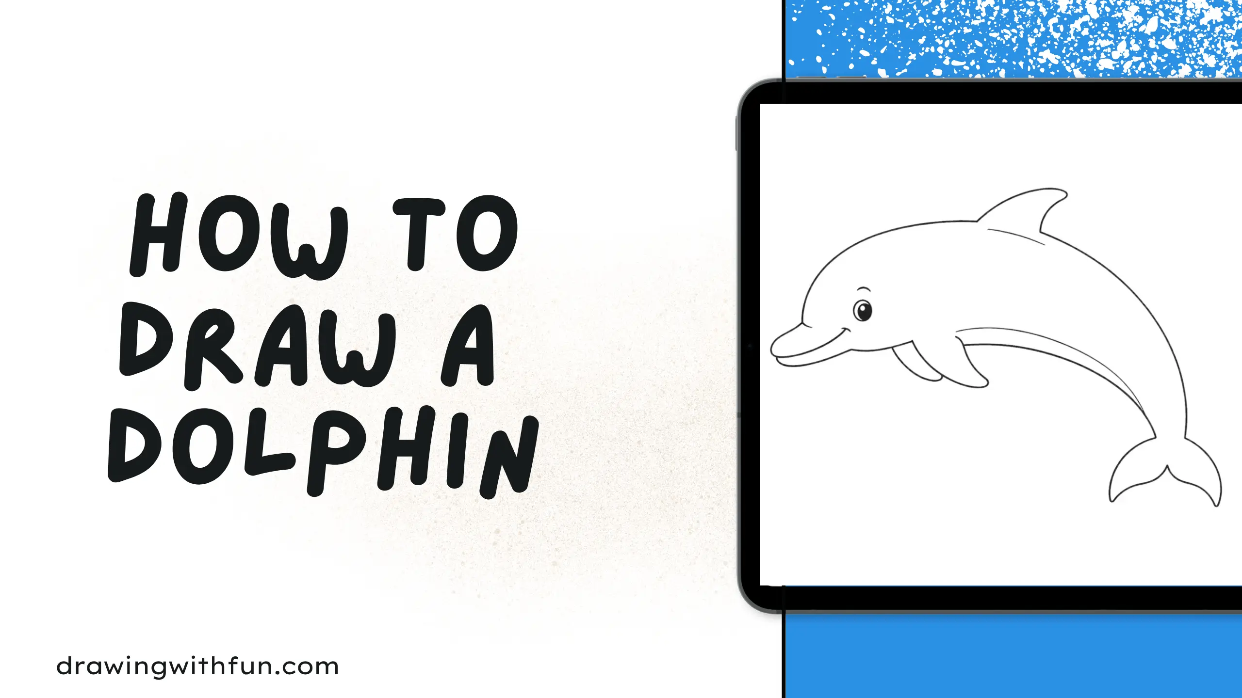 How to draw a Dolphin