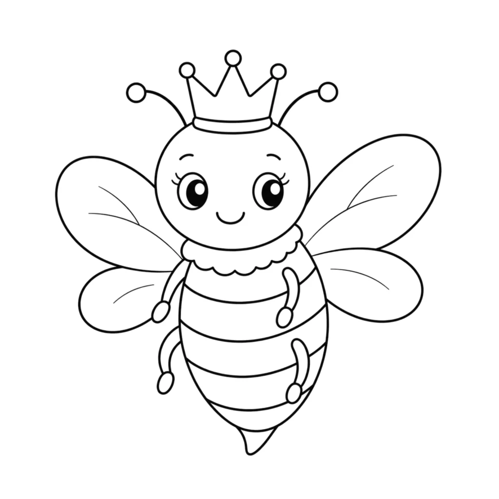Queen bee drawing