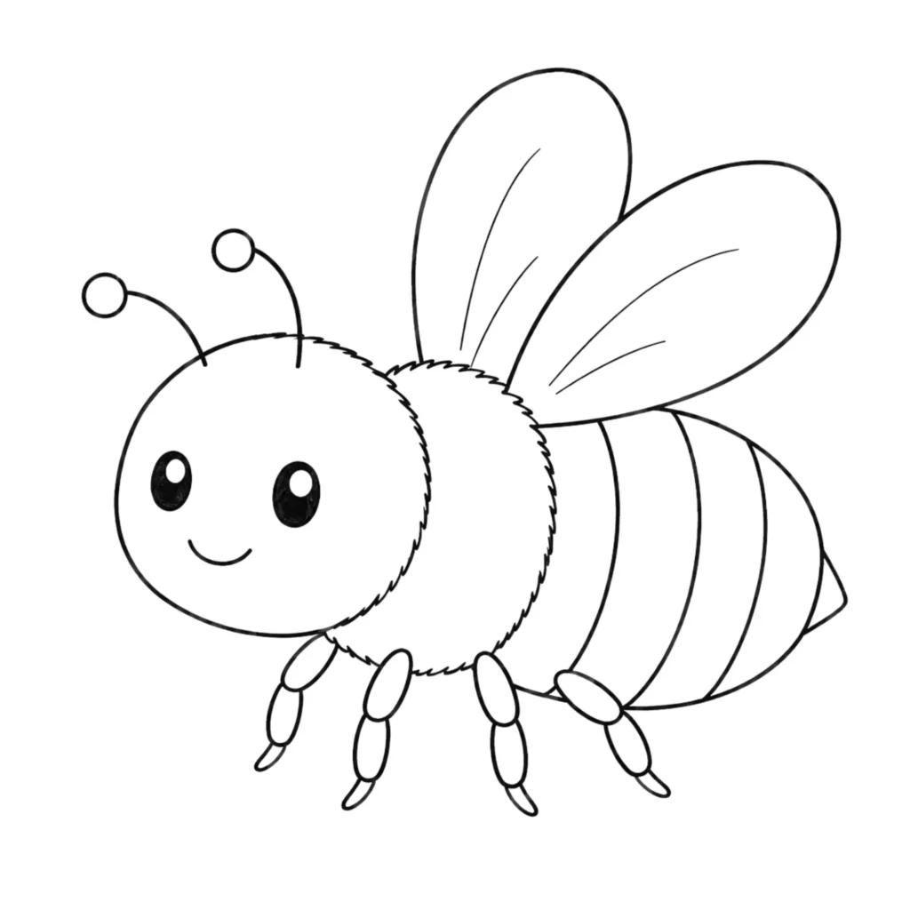 Honey bee drawing
