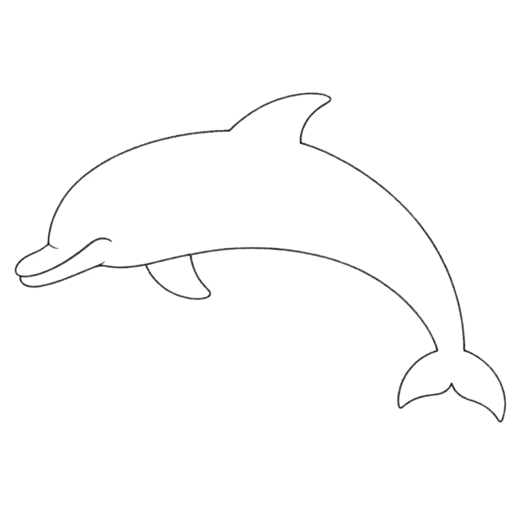 Step 2_ Add the Dolphin’s Head and Snout