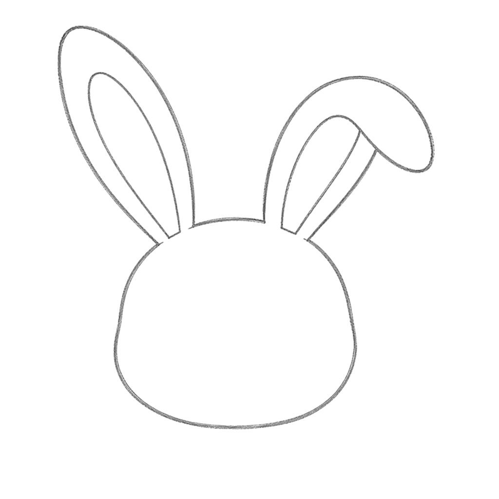Step 2_ Add the Rabbit’s Long Ears