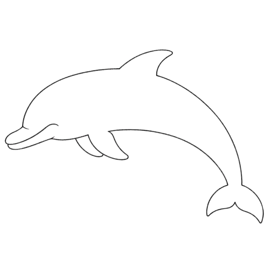 Step 4_ Create the Dolphin’s Tail Flukes